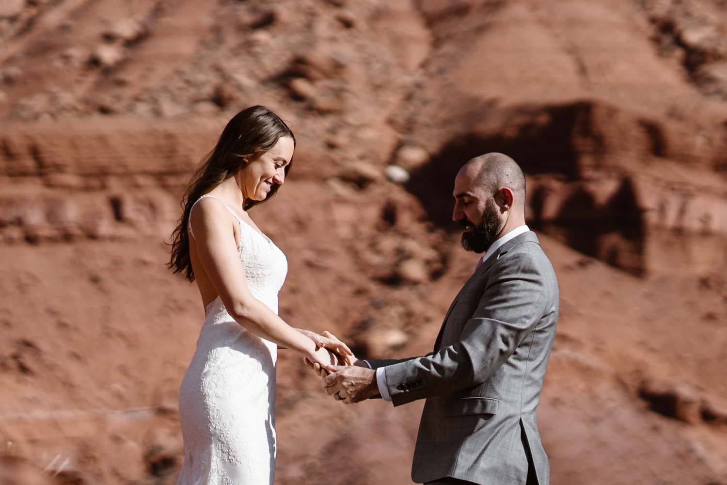 Vow Ceremony Moab Elopement