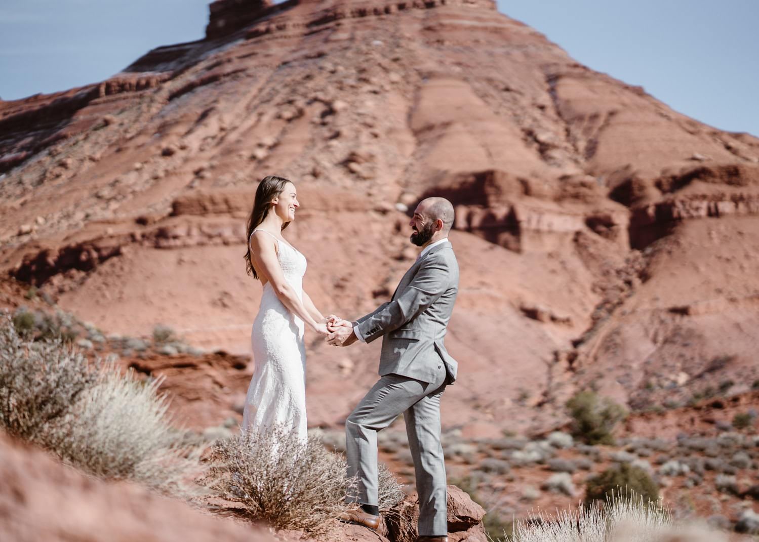 Vow Ceremony Moab Elopement