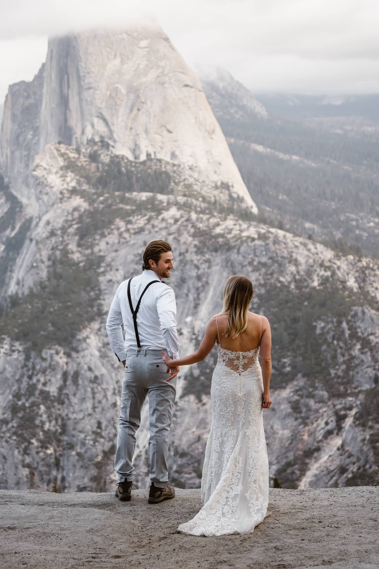 First Look at Glacier Point Yosemite Elopement