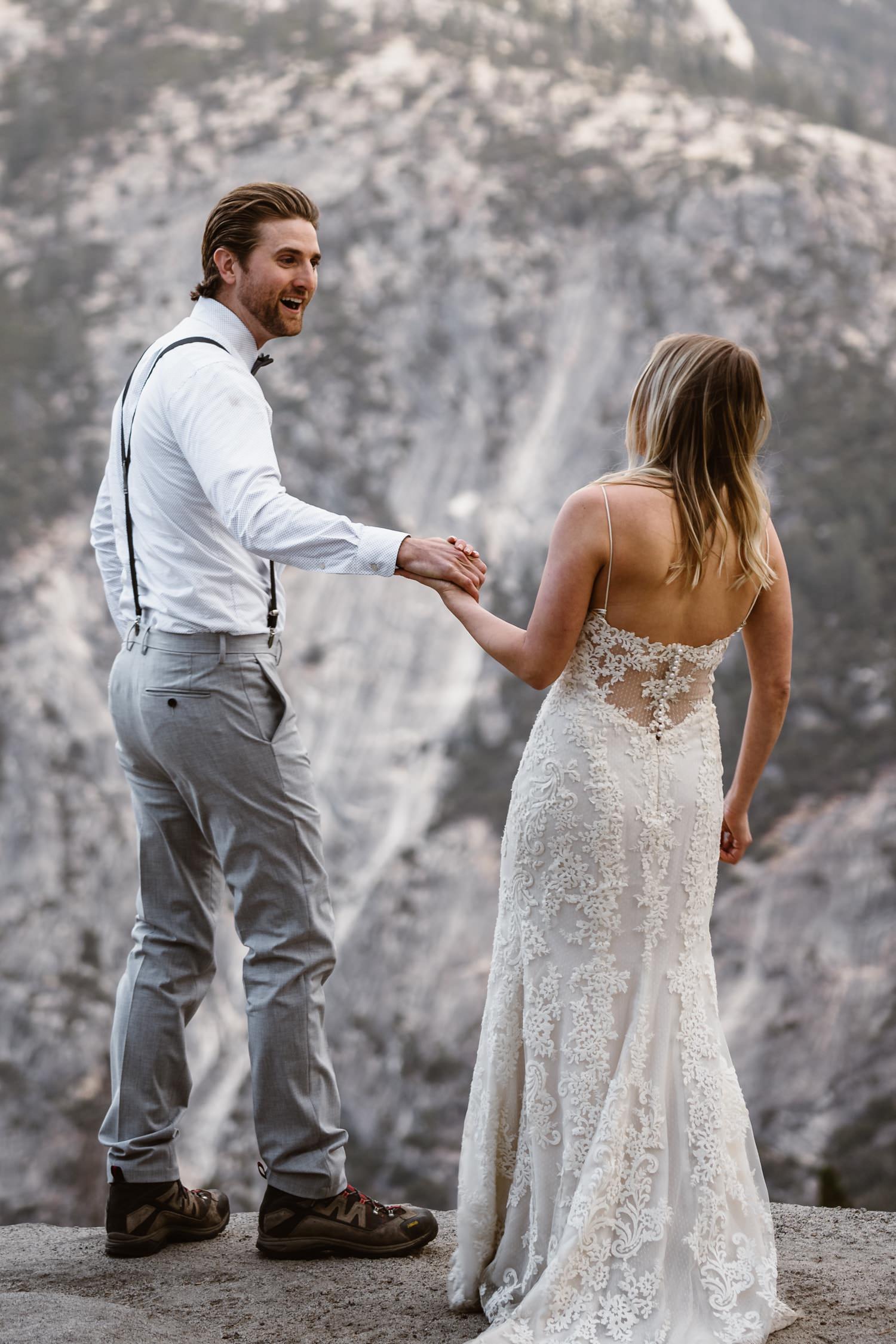 First Look at Glacier Point Yosemite Elopement