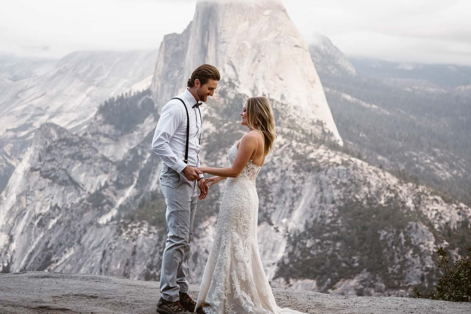 First Look at Glacier Point Yosemite Elopement