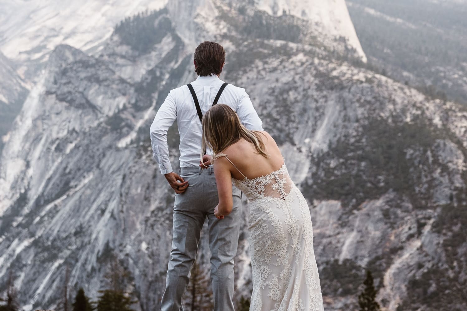 First Look at Glacier Point Yosemite Elopement