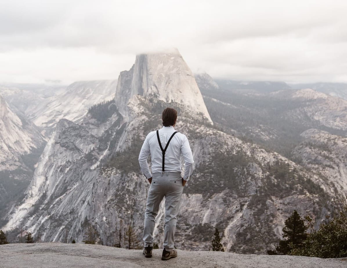 First Look at Glacier Point Yosemite Elopement