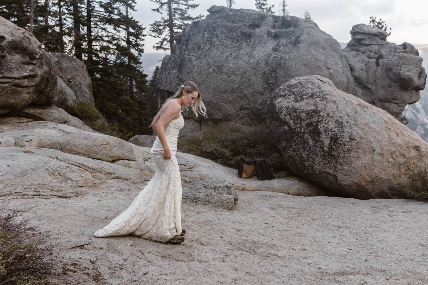 First Look at Glacier Point Yosemite Elopement