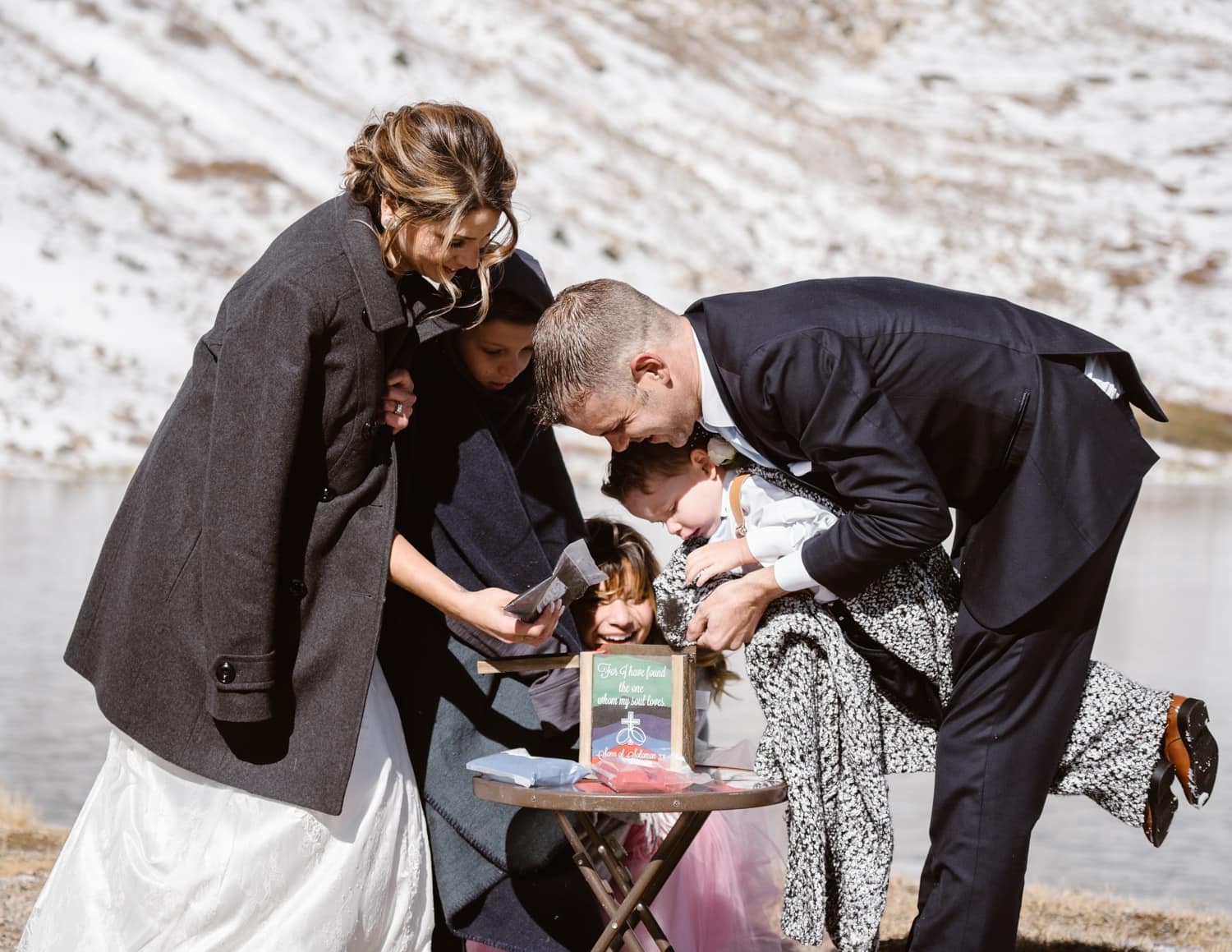 Unity Ceremony at Colorado Mountain Elopement