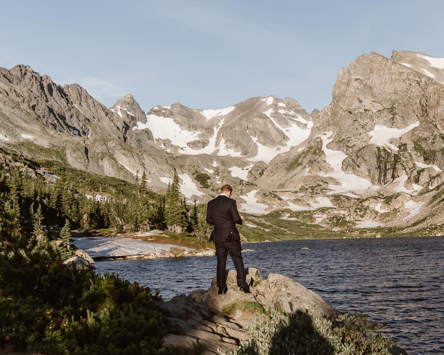 First Look Colorado Mountain Elopement