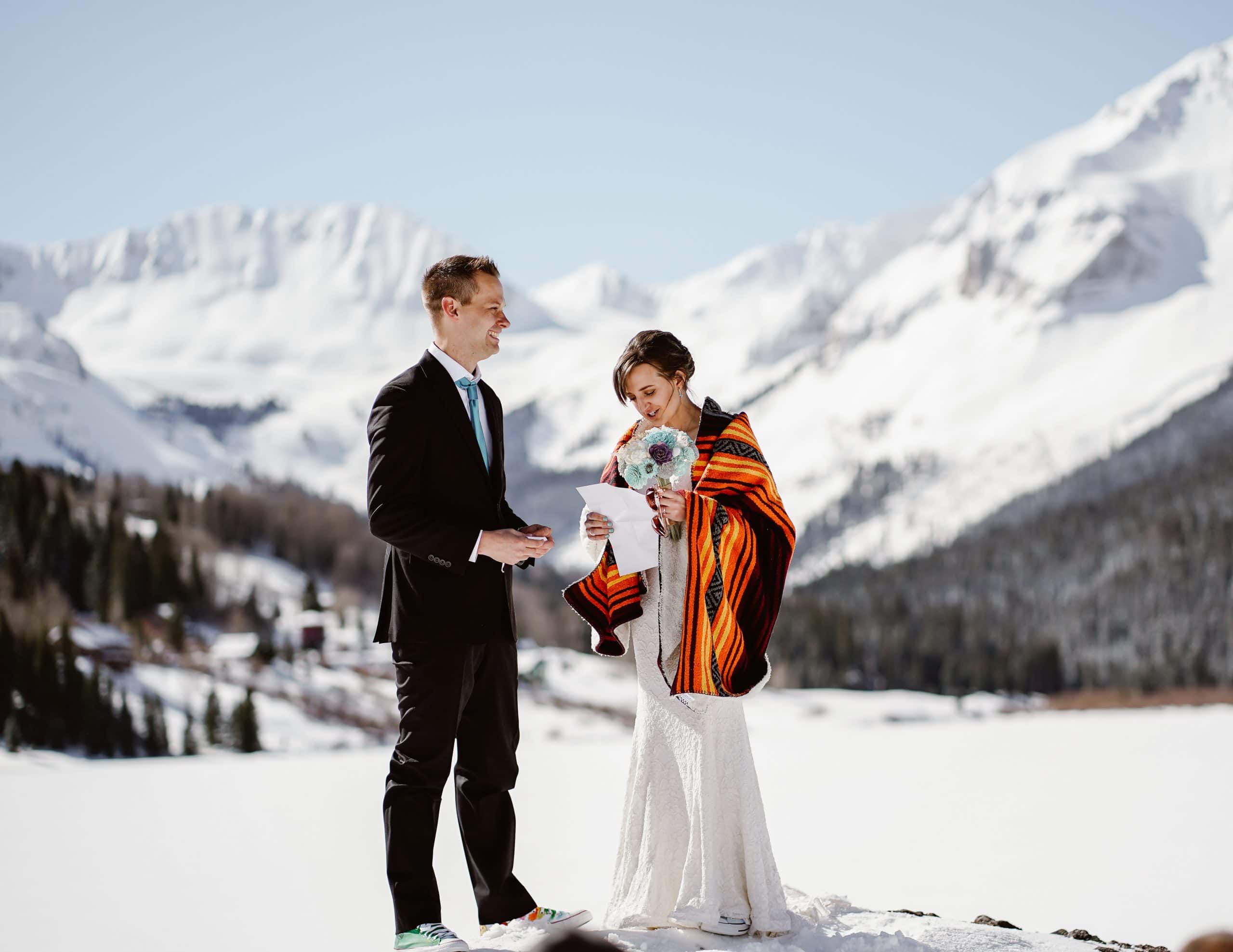 Vow Exchange Telluride Elopement