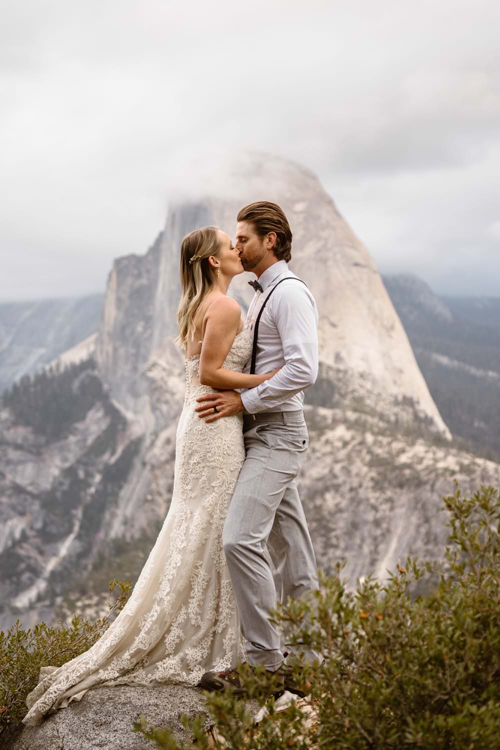 Elopement Definition Yosemite Taft Point Kissing