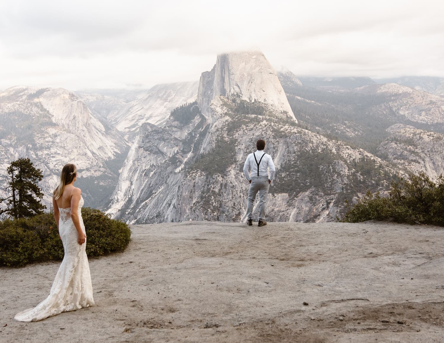 First Look at Glacier Point Yosemite Elopement