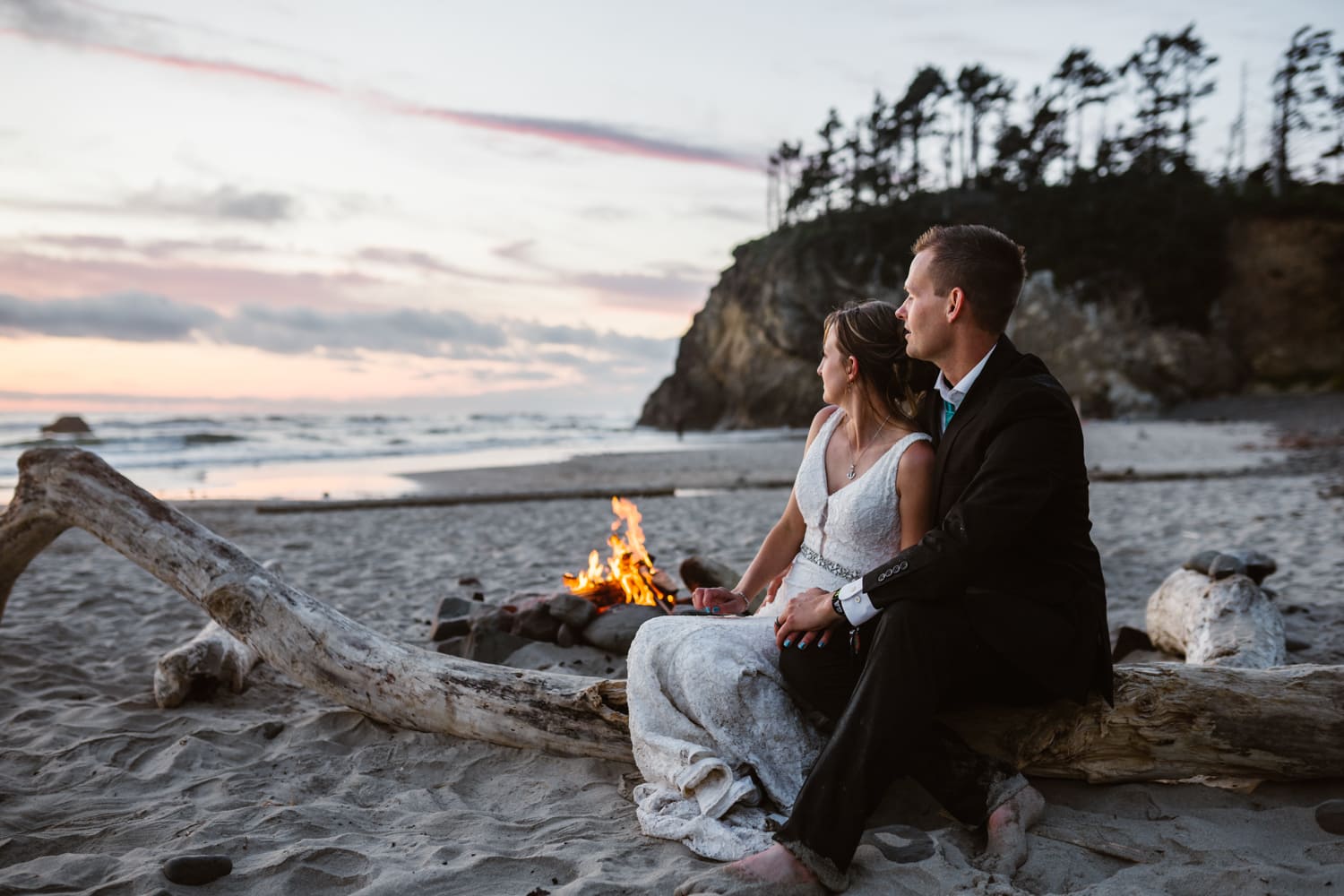 Bride and Groom Bonfire Ceremony