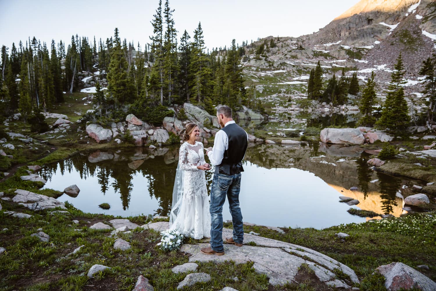 Vow Ceremony Backpacking Wedding Elopement
