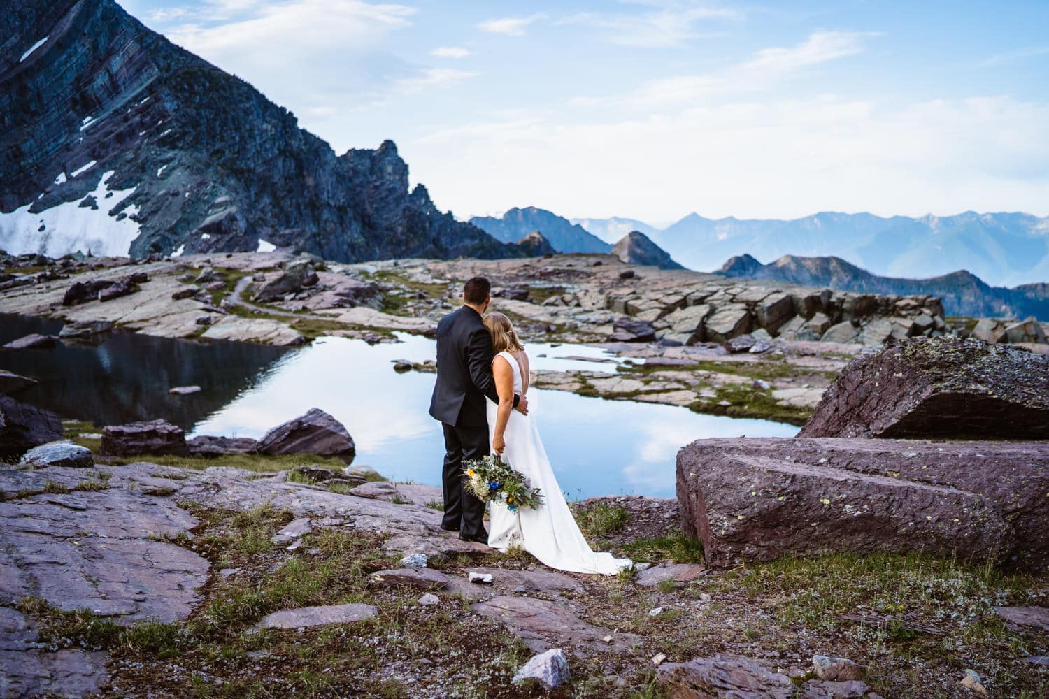 Glacier National Park Elopement Guide & Packages Bride & Groom