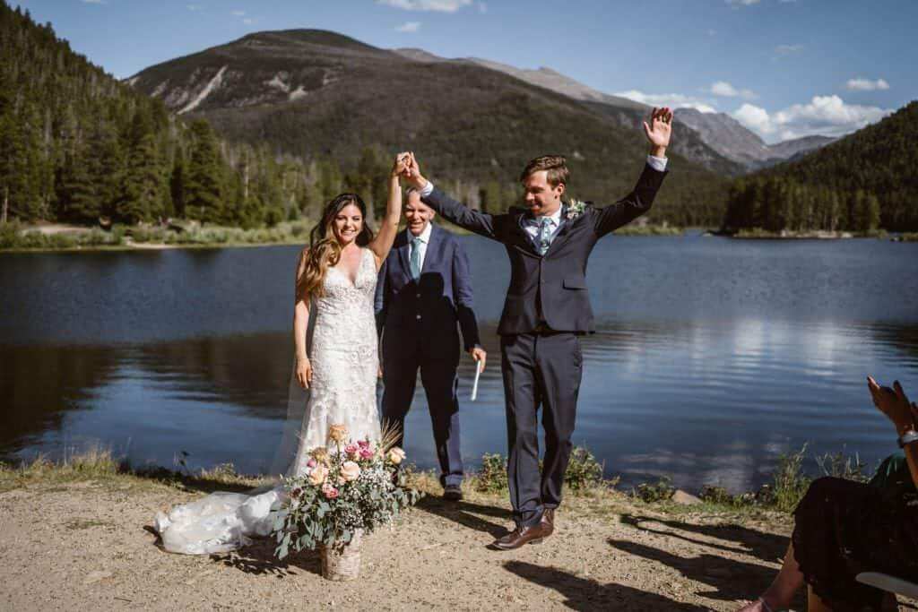Vow Ceremony Grand Lake Colorado Elopement