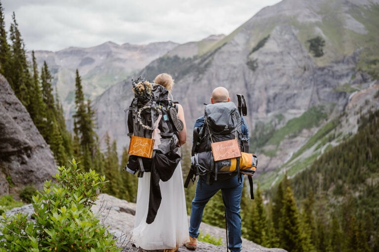 Hiking elopement in Telluride Colorado