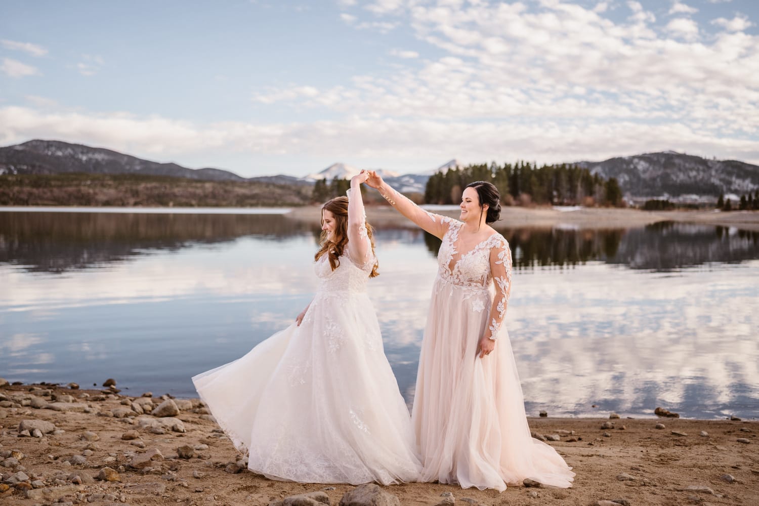 Desi and Hannah LGBTQ Breckenridge, Colorado elopement.